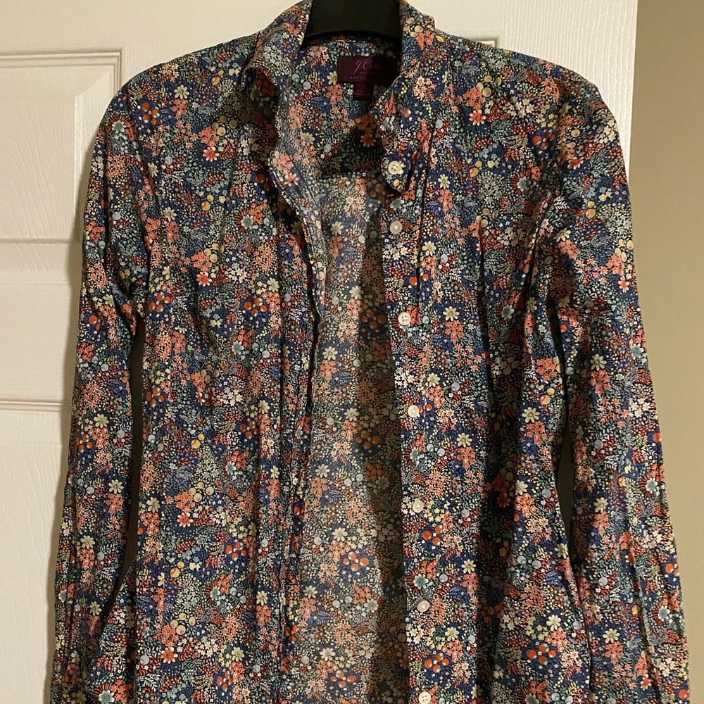 J Crew Liberty of London button down shirt